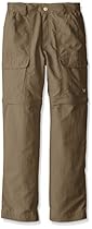 White Sierra Boys Junior Trail Convertible Pant, XX-Small, Bark
