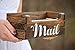 Mail Holder - Mail Organizer - Rustic Mail Holder - Wood Mail Holder - Housewarming Gift - Personalized Gift - Rustic Office - Storage Box