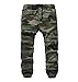 LOKTARC Boys Camo Pants Kids Pull On Drawstring Youth Camouflage Cargo Joggers Army Loose Fit Size 130/8-9 Years