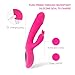 CKSOHOT Rabbit Dildo Vibrator G-Spot Clitoris Stimulation,Handheld Wireless Waterproof Vagina Vibration with 10 Patterns Powerful Dual Motors Vibrating Adult Sex Toy for Couples(Pink)