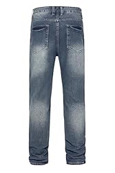 MZNBURAM Men's Non-Stretch Regular Fit Straight-Leg