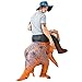 AOSKA T-Rex Riding Costumes Adult Inflatable Dinosaur Costume Fancy Dress for Halloween Party