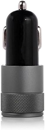 Axeto Car Charger , Dual Port 3.1A USB Car Charger Adapter for Apple iPhone 7/7 Plus 6/6plus , Apple iPad 4/3/2/Mini/Air/2, Apple iPod, Samsung Galaxy S6/S5 and other USB powered devices (Gray)