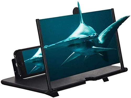 Peedeu 3d Phone Screen Magnifier Amplifier Enlarger,Upgraded 12 Inch HD Mobile Phone Screen Amplifier,Anti-Radiation Smart Phone Screen Enlarger With Foldable Stand Holder Portable For All Smartphone