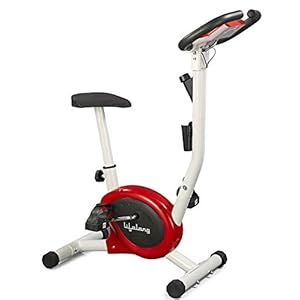 Lifelong LLF108 FitPro Stationary Exercise Belt Bike for Weight Loss at Home with Display and Resistance Control, White…