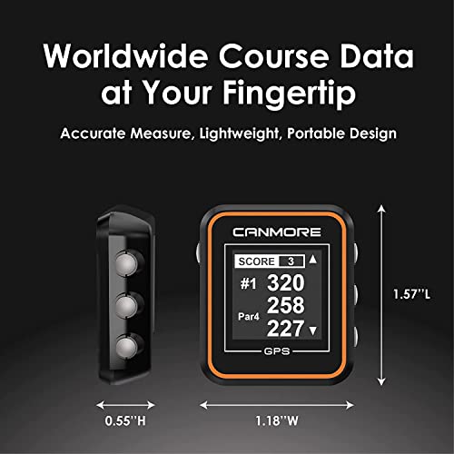 CANMORE H300 Handheld GPS Golf Device, Shot Distance Yardage Measuring