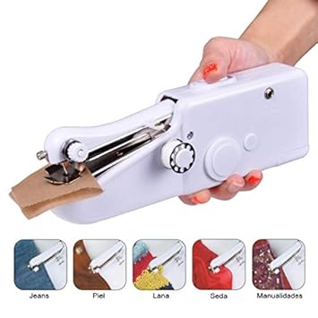 Belanto Sewing Machine Electric Handheld Sewing Machine Mini Handy Stitch Portable Needlework Cordless Handmade DIY Tool Cloths Portable