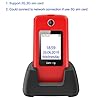 3G-Big-Button-Basic-Mobile-Phones-for-Elderly-Dual-Sim-Free-Flip-up-Mobile-Phone-Unlocked-with-DockPay-As-You-Go-Mobile-Phone-Easy-to-Use-for-Senior-Red ukuu 3G Big Button Basic Mobile Phones for Elderly, Dual Sim Free Flip up Mobile Phone Unlocked with Dock,Pay As You Go…