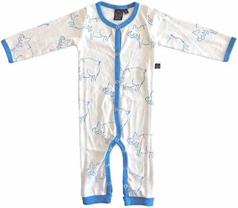 Warthog White Long Sleeve / Long Leg Bodysuit by Ida T - 12 - 18 Months (86 cm)