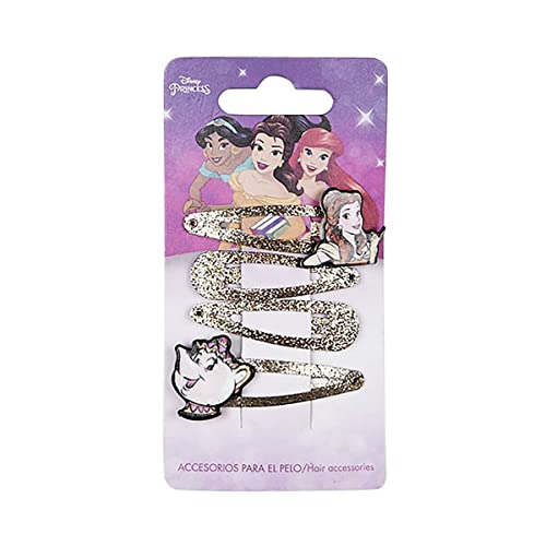 Princesses Disney Lot de 4 pinces à cheveux Multicolore