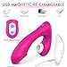 Clitoral Sucking Vibrator，G Spot Vibrating Realistic Dildo 2 in 1 Vibrators Clitoris & G-Spot Stimulator with 9 Suction & Vibration Modes Waterproof, Rechargeable (Pink)