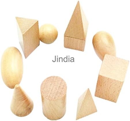 Wooden Cognitive Geometry Blocks Montessori Early Learning Toy for Kids Gift