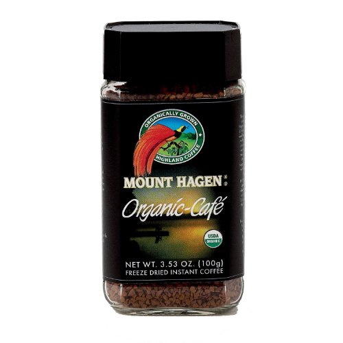 Mount Hagen Organic Freeze Dried Instant Coffee, 3.53-Ounce Jar