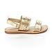 OshKosh B'Gosh Baby-Girl's Aditi Floral Cut-Out Sandal, Gold, 4 M US Toddler