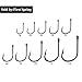 Z-Sunset High Carbon Steel Circle Offset Point Octopus Freshwater Or Saltwater Fishing Hook Fish Hook Set - 500Pcs / 10 Size Black
