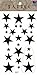 SPESTYLE waterproof non-toxic temporary tattoo stickersBody painting temporary tattoos waterproof temporary tattoo black star