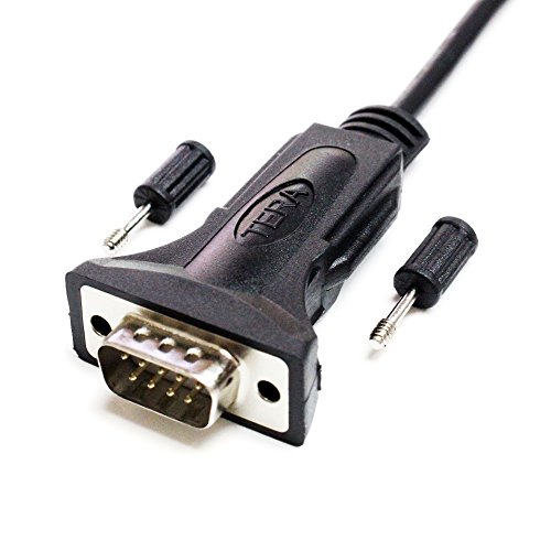 Tera Grand Premium USB 2.0 to RS232 Serial DB9 10 Ft. Adapter Cable - Supports Windows 10, 8, 7, Vista, XP, 2000, 98, Linux and Mac - Built with FTDI Chipset and Thumbscrews