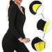 HAMACTIV Neoprene Hot Sweat Sauna Body Shapers T-Shirts with Zipper Slimming Tank Top Vest Weight Loss Gym Yoga Sports Vest Hot Thermo Fitness Anti-Cellulite (Sweat Long Sleeve T Shirts, XL)