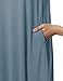 Made by Emma Women's Casual Loose Fit Solid Viscose 3/4 Sleeve Round Neck Midi Dress