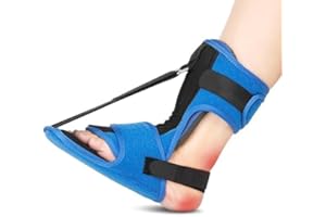 Podowo Plantar Fasciitis Night Splint: Upgraded Plantar Fasciitis Brace for Women Men Plantar Fasciitis Relief Achilles Tendonitis Foot Drop Heel Spur Pain Black-Blue