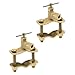 Self Piercing 1/4-Inch Compression Outlet Brass Saddle Needle Valve (2 Pack)