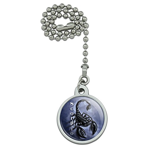 Scorpio Zodiac Horoscope Ceiling Fan and Light Pull Chain