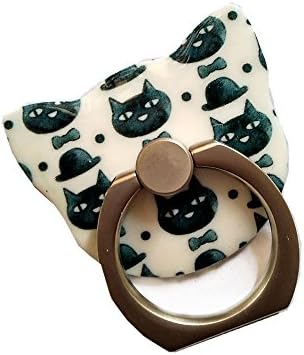 Phone Ring Stand,FenMing Cell Phone Stand Holder Desk Stand Kickstand Multi Angle 360 Rotation Smart Cat Ring Stand Portable Ring Grip Phone Stand (Blue)