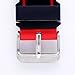 Silicone Rubber Watch Strap Sport Diver Watch Band Black Red 22mm