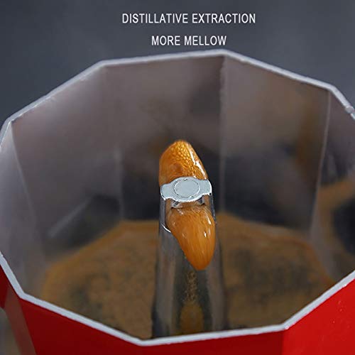 TWDYC Kaffeemaschine Pot Aluminium Mokka Espresso Espressokocher Topf Kaffee Kettle Espresso Percolator Stovetop… – Bild 7