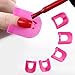 Nail Polish Stencil Flexible Plastic Which Protect The Nail Polish From Leakage And Can Be Reuseable(26pcs with 10 sizes)(2 box)