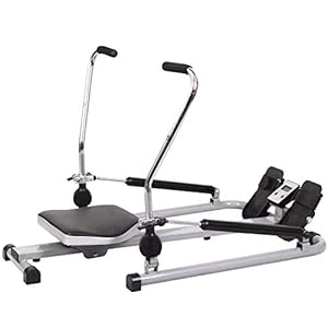 Damai Hydraulic Rower Full Motion Rowing Machine with Resistance Adjustable And LCD Monitor Home Excercise Fitness Hydraulics-Based