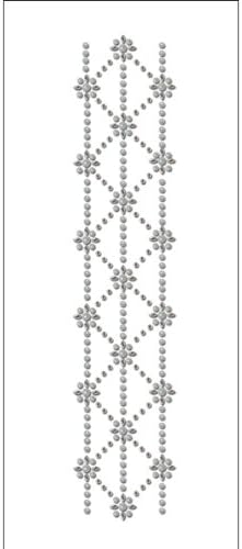 Prima - Say It In Crystals and Pearls Collection - Self Adhesive Jewel Art - Bling - Border - Craftsman