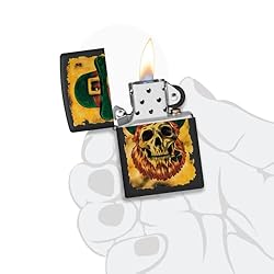 Zippo Hidden Skull Design High Polish Purple Pocket