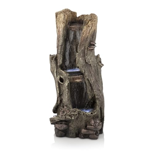 Alpine win258 Rain Forest Wasserfall Brunnen mit LED-Lichtern, 104 cm