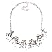 Qiyun (TM) Silver Tone Zodiac Year Of The Horse Charm Animal Link Chain Charm Necklace