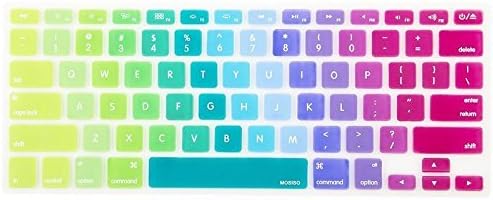 VRON Ultra Thin Keyboard Cover Soft Skin For Macbook Pro 13" 15" 17" (with or without Retina Display) iMac and Macbook Air 13" - RAINBOW