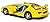 5" Dodge Viper GTR-S 1:36 Scale (Yellow/Black Stripes)