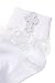 Born to Love Girls First Communion Baptism Christening Socks with Cross Embroidery 0 to 6 months, white