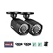 ANNKE 2-Packed 720P HD-TVI Security Camera 1280TVL 1.0MP Hi-Resolution Indoor/Outdoor Bullet Camera with 66ft Super Night Vision, Weatherproof Housing