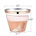 OUGOLD 2Pcs 12x108inch Disposable Rectangular Tablecloth Rose Gold Set Sequins Table Runners and 54x108inch Table Cloths Plastic Table Runner for Rose Gold Party Decorations (A-Rose Gold)