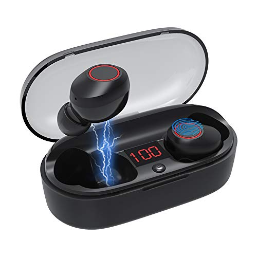 Wireless Earbuds, Bluetooth Headphones Bluetooth 5.0 Wireless Headphones 4D Surroud Heavy Bass IPX5 Waterproof True Wireless Stereo Headsets Noise Canceling