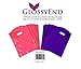 200 Pink and Purple Glossy Merchandise Bags, Shopping Bags, 9” X 12” with Die Cut Handle, No Gusset, 1.25 Mil.