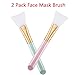 Face Mask Brush Mask Beauty Tool Silicone Face Mask Brush 2 PCS Face Mask Brush, Mask Beauty Tool Soft Silicone Facial Mud Mask Applicator Brush Hairless Body Lotion And Body Butter Applicator Tools