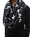 Lina & Lily Poodle Dog Print Women's Infinity Scarf Lightweight (Black&White-S)