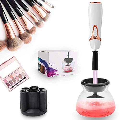 Vech Pro Makeup Brush Cleaner & Dryer Kit - The Best Professional Makeup Brush Cleaning Tool: Washing and Drying All Cosmetic Make Up Brushes in 30 Seconds - Natural Cleaning Solution for Makeup Brush