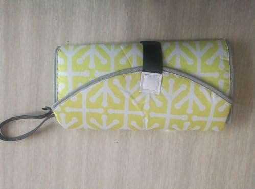 ANNALYN Portable Clean Hands Changing Pad. 3-in-1 Diaper Clutch, Changing Station, and Diaper-Time Playmat With Redirection Barrier for Use With Infants, Babies and Toddlers (Sahara Stripe)