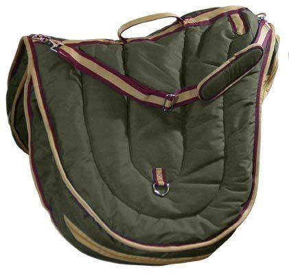 Bag With B008l1fd1g Apパッド入り英語サドルcarry 1年保証 ハンターグリーン 馬 素敵でユニークな