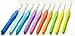 EXCELLENT CROCHET HOOK KIT w/our 10 VERY POPULAR Hooks Sizes w/Ergonomic Handles for EXCEPTIONAL COMFORT, ULTRA PREMIUM & MOST LOVED FABRIC Needle Case Organizer w/Zipped Pocket ALL YOU NEED-IN-ONE