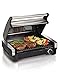 Hamilton Beach Electric Indoor Searing Grill Removable Easy-To-Clean Nonstick Plate, 6-Serving, Extra-Large Drip Tray, Stainless Steel (25360) primary