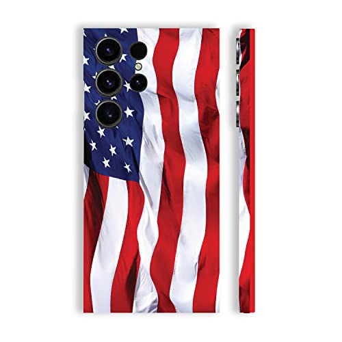 MightySkins Skin Compatible with Samsung Galaxy S23 Ultra Full Wrap - American…
